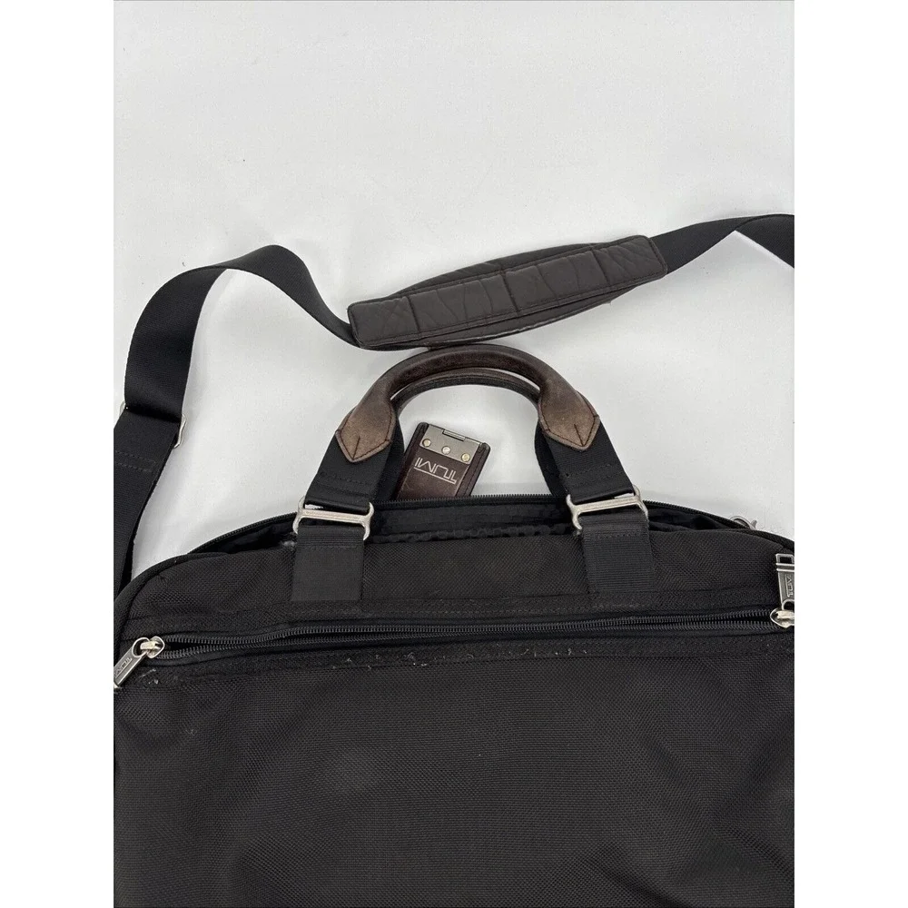 Tumi Alpha Bravo Pinckney Flap Briefcase Laptop Carry Bag Black 22634 Reg $395